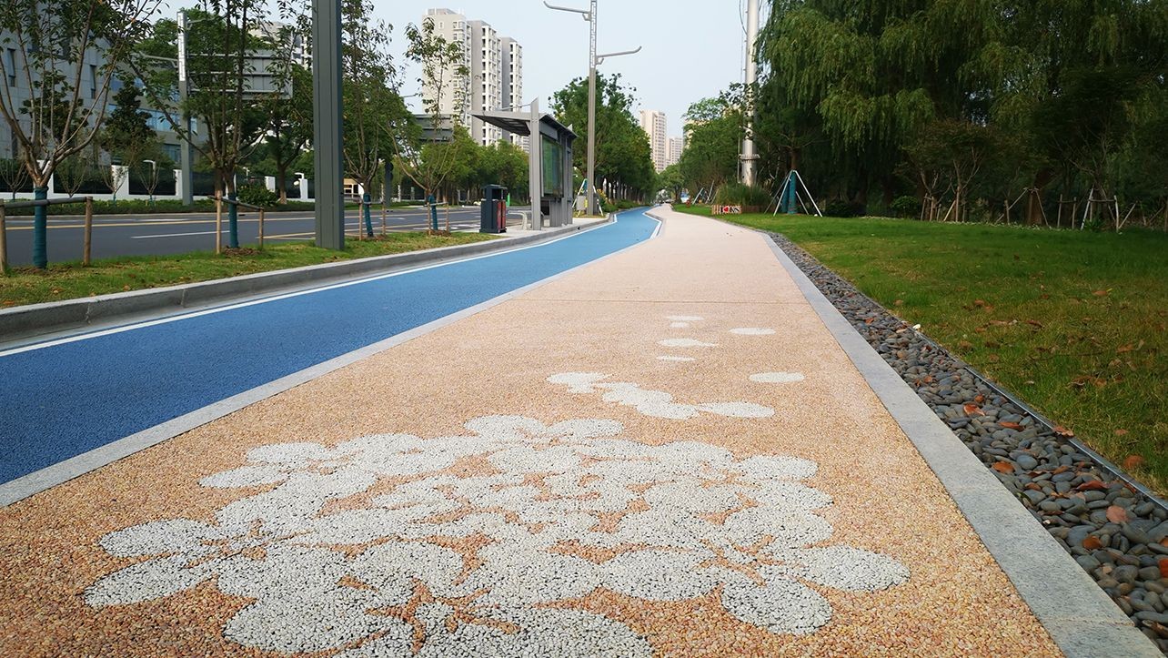 膠粘石透水路面_案例推薦_A2